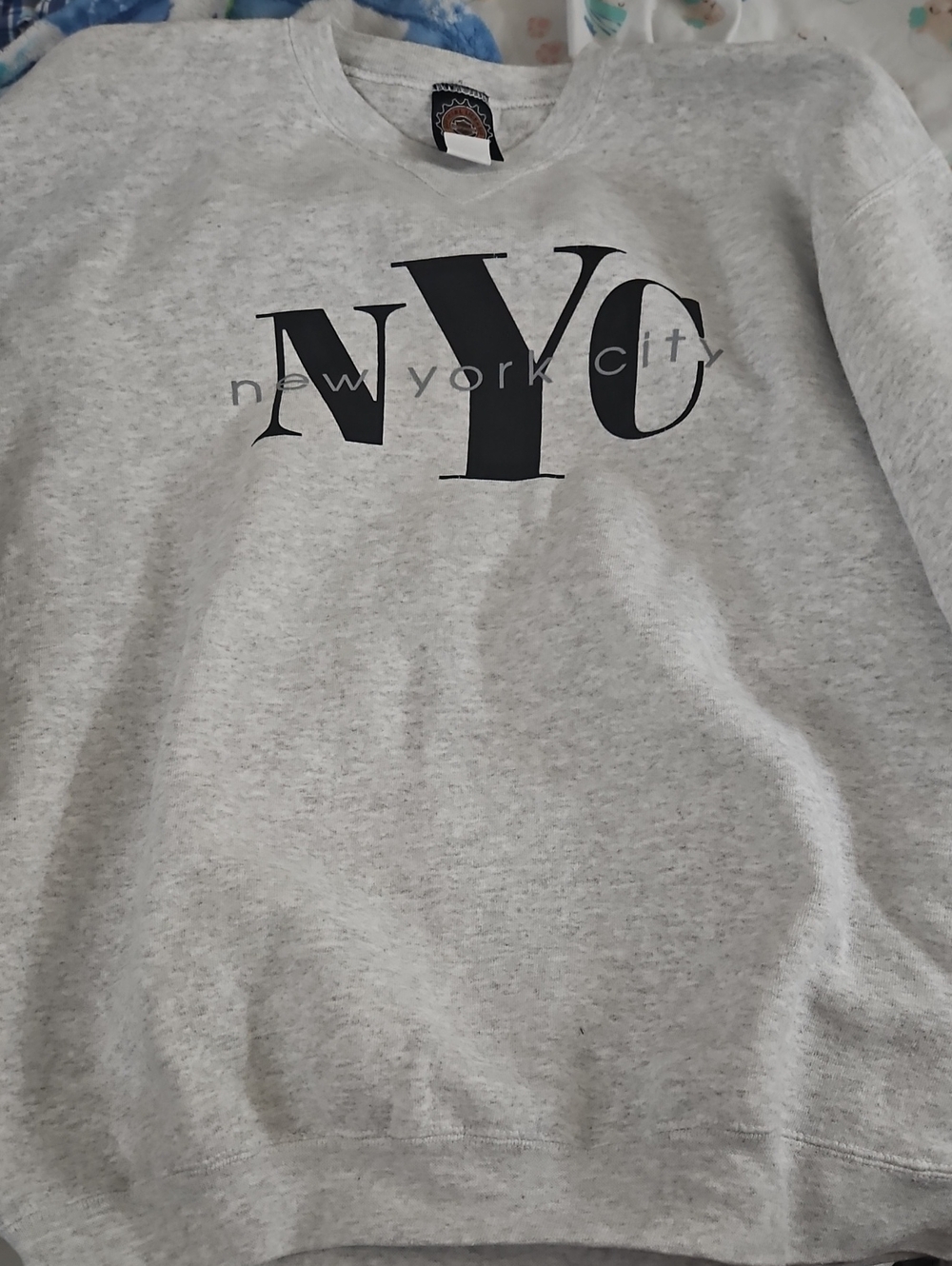 Harley-Davidson Light Gray NYC Crewneck Sweatshiirt Vintage Made In USA